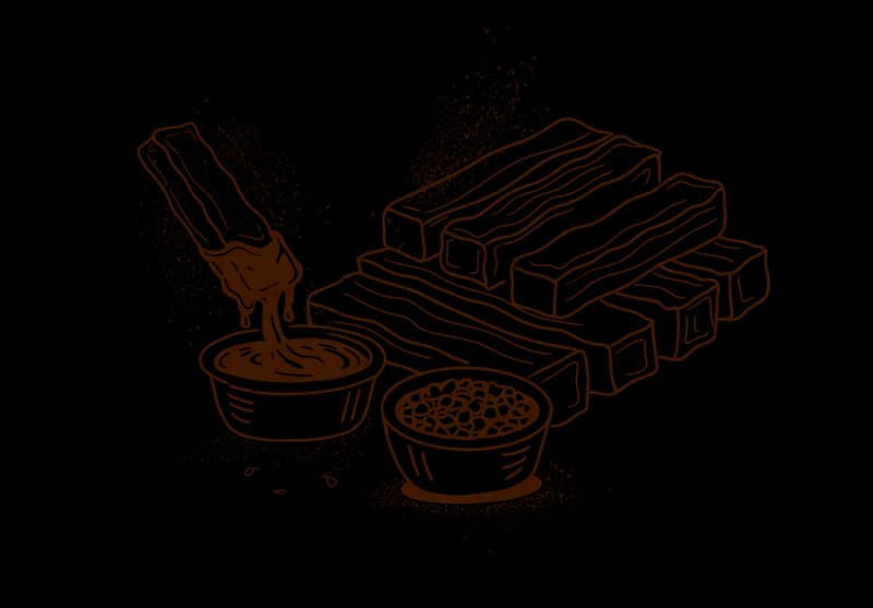 Brownie Fries Illustration